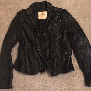 Hollister Faux leather moto jacket